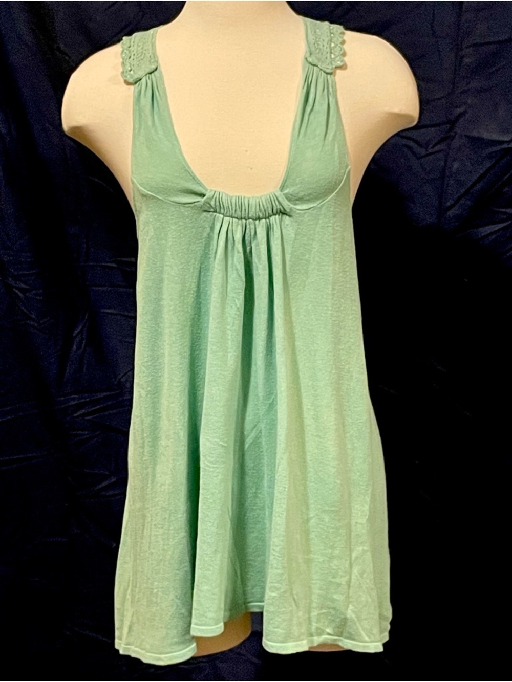 Moth Women's Mint Green Sleeveless Tank Top - Breathable Summer Style